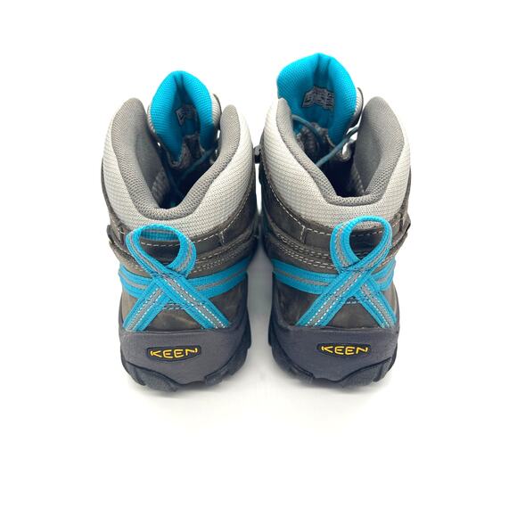 Keen Women's Targhee II Mid Waterproof Hiking Boots Gray & Blue Size 8.5 - Picture 5 of 7